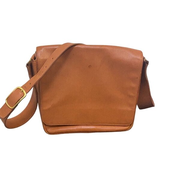 Coach Vintage Tan Leather Crossbody Bag - Picture 1 of 7